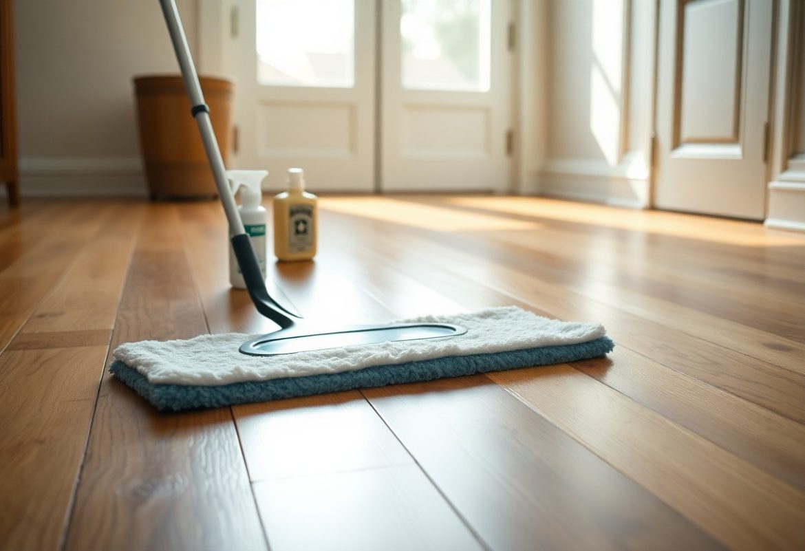 Consigli per mantenere il pavimento in legno perfettamente lucido